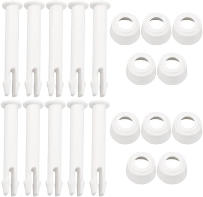 Dailygoods- Zwembadframe Pinnen 10 Stuks - Afdichtingen - 60 mm - Kunststof - Geschikt voor Ronde/Rechthoekige Zwembaden - UV-bestendig - Zwembadaccessoires
