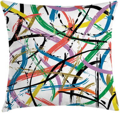 ABAKUHAUS Kussenhoes 45x45 cm – Abstracte Kunst, Beide Zijden Bedrukt