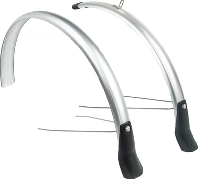 Eurofender Snello spatbordset 28" x 46 mm - Zilver