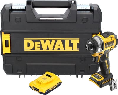 DeWalt DCF 860 NT accu-slagmoersleutel 18 V 282 Nm 1/4" borstelloos + 1x accu 2,0 Ah + TSTAK - zonder oplader