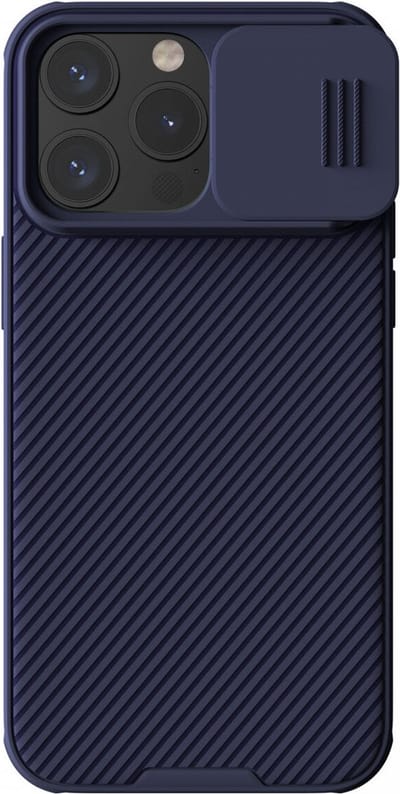 Geschikt voor Nillkin CamShield Apple iPhone 15 Pro Max Hoesje Camera Slider Paars