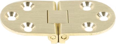 Tafelbladscharnier Messing 65 x 30 mm
