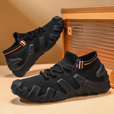 Heren Lente Nieuwe Spor Casual Schoenen Ademend Fly Knit Instapper Outdoor Lage Top Rubberen Buitenzool Koreaanse Sle Mode Sneakers 39 brown