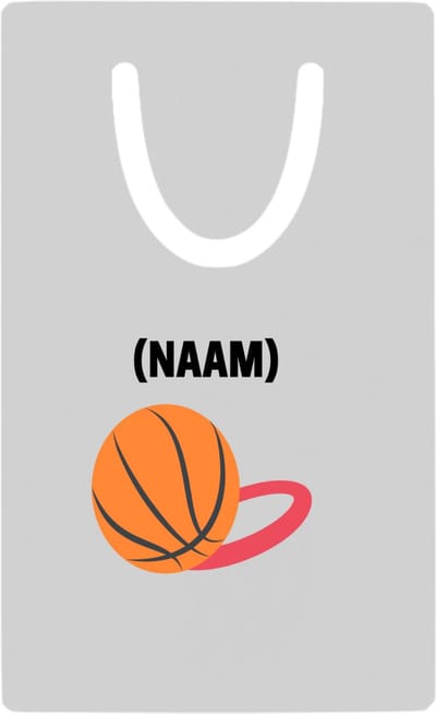 Hacebo® - Basketbal met eigen naam metalen boekenlegger - Basketbal - Basketballer - Sport Bladwijzer boekenleggers - 7.6 cm x 5cm