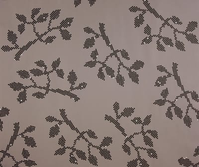 Dutch Wallcoverings Vliesbehang tak/puntje - grijs/wit
