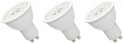 Spectrum LED Lamp GU10 230V 6W - 550 Lumen - 3000/4000/6000K CCT - Instelbare kleurtemperatuur - Energiezuinig - 3 stuks