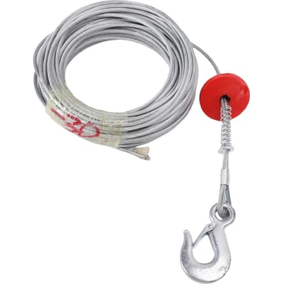 Lierkabel 6mm 30m 17637lb Draagvermogen Anti Staal Lierkabel voor Kraan Takelwagen gray