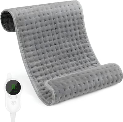 SP® Warmtekussen - 9 Temperatuurinstellingen - Elektrisch Warmtekussen - Verwarmingskussen - Grijs - 31cm x 10cm x 9cm