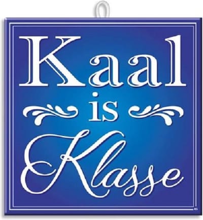 Paperdreams Slogan tegel - kaal is klass
