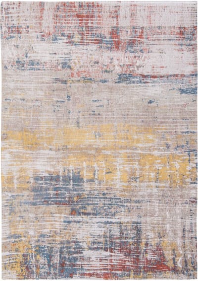Wasbaar Binnen & Buiten Vloerkleed - 140 x 140 cm - Louis De Poortere Streaks Montauk Multi - Laagpolig Tapijt - Gerecycled PET - Made in Belgium - Circulair