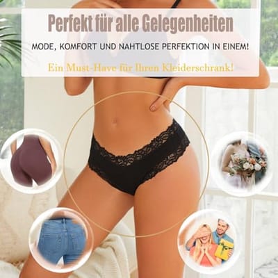 Dames Onderbroeken Katoen en Kant - Braziliaanse Slips Multipack - Ademend en Sexy Ondergoed