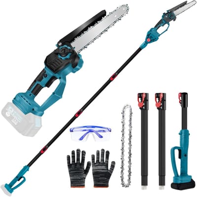 Draadloze Takkenzaag met Telescopische Handgreep en Brushless Motor, Professionele 2-in-1 Takkenzaag voor Hoger Bereik en Efficiënt Snoeien