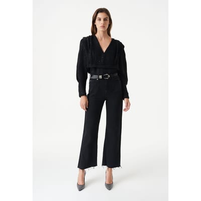IRO Paris Aiden Jean Black Größe: 24 | Ausgestellte Hosen Outlet | Damen | Schwarz