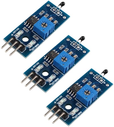 Dailygoody - Thermistor Temperatuur Sensor Module - NTC Sensor - 3-Pin - 3.3V 5V - Temperatuurmeting - Geschikt voor Elektronica - Compact