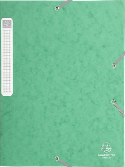Exacompta 25x Cartobox Archiefdoos Rug 25mm - A4 (vlak geleverd) - Groen - 18503H
