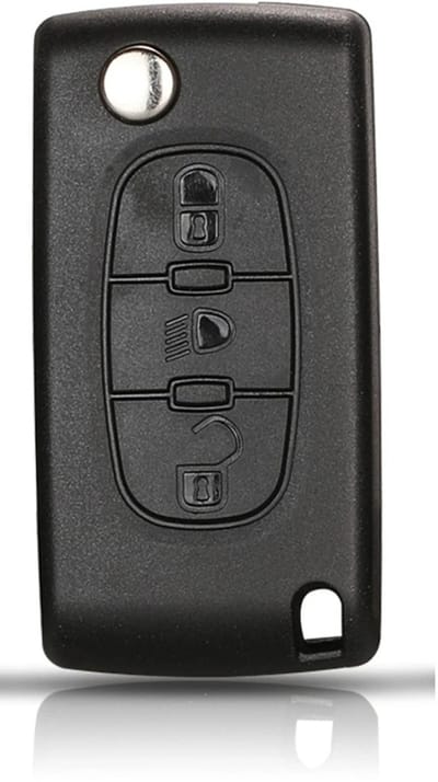 XEOD Autosleutelbehuizing - sleutelbehuizing auto - sleutel - Autosleutel / Geschikt voor: Peugeot / Citroen 3 knops VA2 CE0523