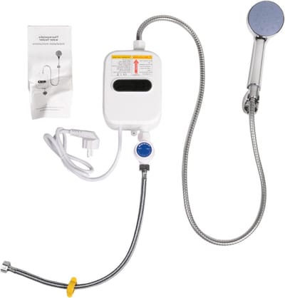 Directe Boiler - Douche Kraan - Direct Warm Water - Digitaal Display - 3500W - Zilverwit