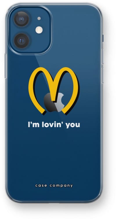 Case Company® - Hoesje geschikt voor iPhone 12 hoesje - I'm lovin' you - Soft Cover Telefoonhoesje - Bescherming aan alle Kanten en Schermrand