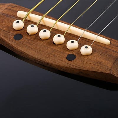 12 stuks Gitaarbrug Pins Pinnen met 1 pc Bridge Pin Puller Remover 1 pc Gitaarzadel 1 pc Gitaar Moer veelkleurig