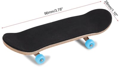 Dailygoods- Fingerboard Mini Skateboard - Esdoorn Houten Deck - Nikkellegering Wielen - Schokabsorberend - Inclusief Schuimtape - 96 x 28 mm