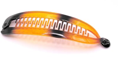 Bananenklem transparant lichtbruin lang
