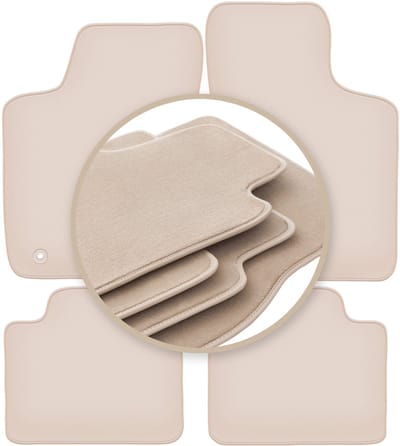 PREMIUM beige vloermatten voor: Opel Corsa B hatchback 1993-2001