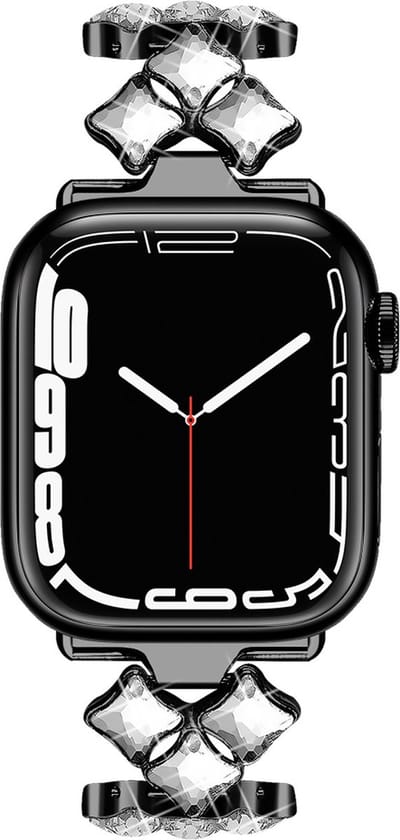 Strap-it Milanese/Stalen band - Geschikt voor Apple Watch Series 1/2/3/4/5/6/7/8/9/10/11/SE/SE2/SE3/Ultra (2/3) - Zilver - Uniek Milanees bandje met stalen schakel band - RVS iWatch bandje voor maat: 44mm / 45mm / 46mm / 49mm