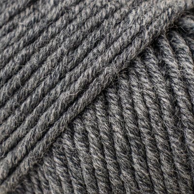 Brei-Haakgaren Luca-s - Supersoft 100% Merino - 06 - Middle Grey - Middengrijs - bol van 50 gram