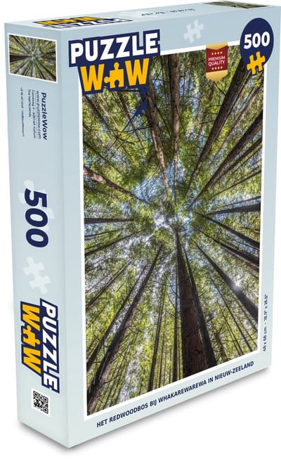Puzzel Het Redwoodbos bij Whakarewarewa in Nieuw-Zeeland - Legpuzzel - Puzzel 500 stukjes