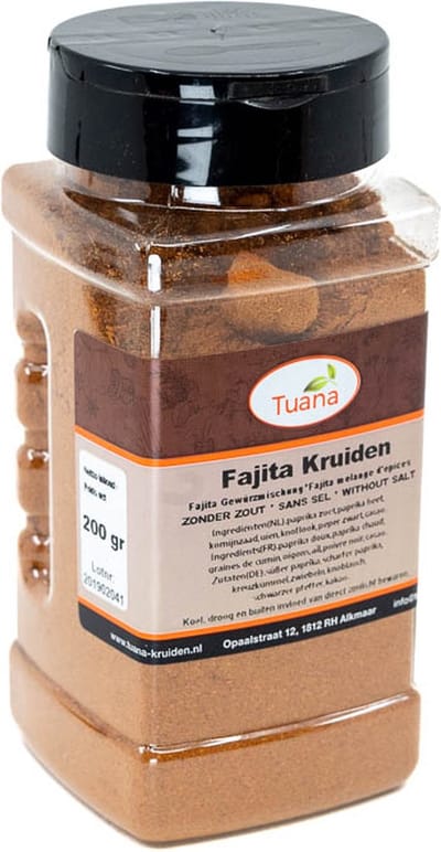 Tuana Kruiden - Fajita Kruiden - Strooibus 160 Gram - Tuanashop - MP-F-0001