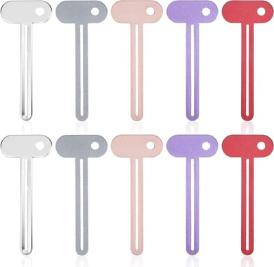 Set van 10 duurzame tandpasta-knijpers met ergonomische grip voor cosmetica, buisknijpers en buissleutels zonder afval