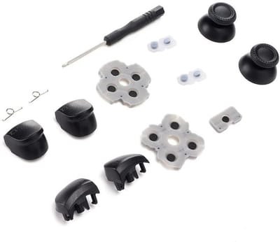 Knoppen Vervangingsset - Controller Accessoires - Geleidende Rubber Pad - 3D Plastic - Handvat - Geschikt voor Controller - Controllerknoppen