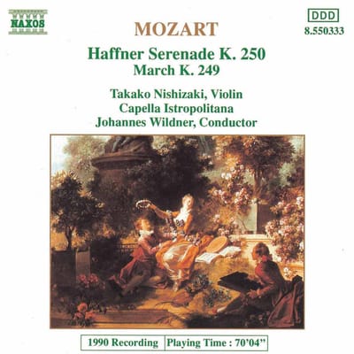 Takako Nishizaki, Capella Istropolitana, Johannes Wildner - Mozart: Haffner Serenade (CD)
