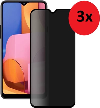 MoDo screenprotector Geschikt voor Samsung Galaxy A13 5G - Privacy Glas - 3 stuks