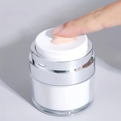 15/30/50ml Lege Airless Pomp Pot Hervulbare Acryl Crème Vacuüm Fles Draagbare Maat Container Voor Make-up Lotion Cosmetica 30 ml