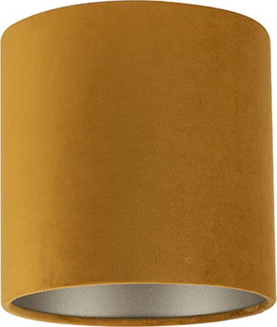Uniqq Lampenkap velours goud Ø 18 cm - 15 cm hoog
