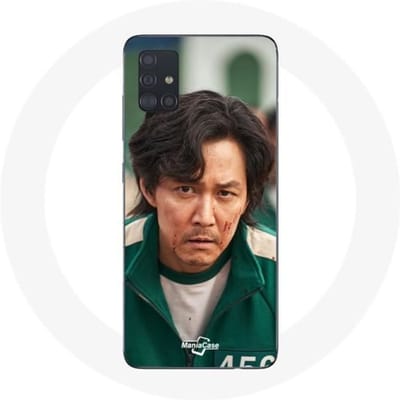 Coque - MANIACASE - Samsung Galaxy A51 - Souple - Blanc - Squid Game Seong Gi hun