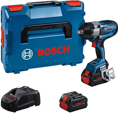 Bosch Professional GDS 18V-1000 Slagmoersleutel - BITURBO - 1000 Nm - 18V - 1/2" - Met 2x 18 V (8.0 Ah) en lader