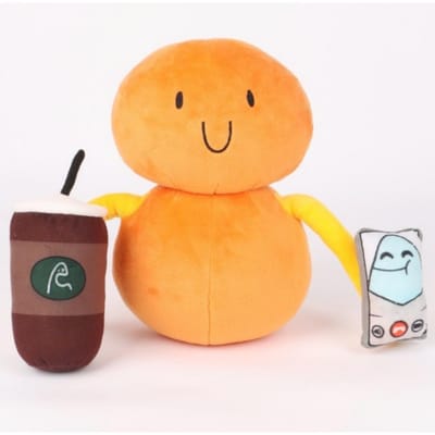 Het Land Van Boggs Boe Pluche Speelgoed Boe Cartoonfiguur Zacht Knuffeldier Pop Schattig Verzamelbaar Knuffeltje Cadeau Voor Kinderen Fans 21cm oranje