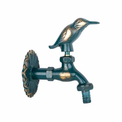 Nostalgische Tuinkraan Vogel Patina - Buitenkraan