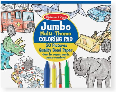 Melissa & Doug - Jumbo Kleurboek - Blauw