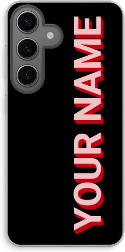 Gepersonaliseerd - Case Company® - Hoesje geschikt voor Samsung Galaxy S24 hoesje - Namecase - Soft Cover Telefoonhoesje - Bescherming aan alle Kanten en Schermrand