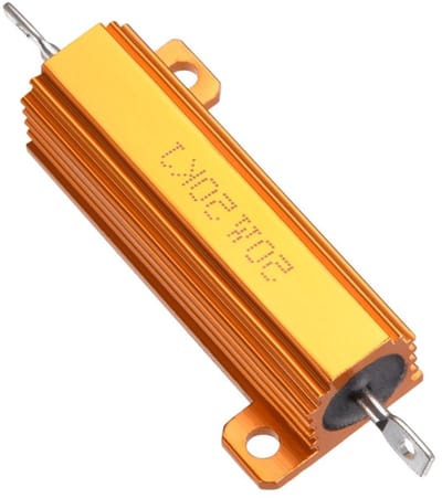 Vermogensweerstand Aluminium - Chassis houder - Elektronica aansturen - 50W 50k Ohm - 30 g - Goud