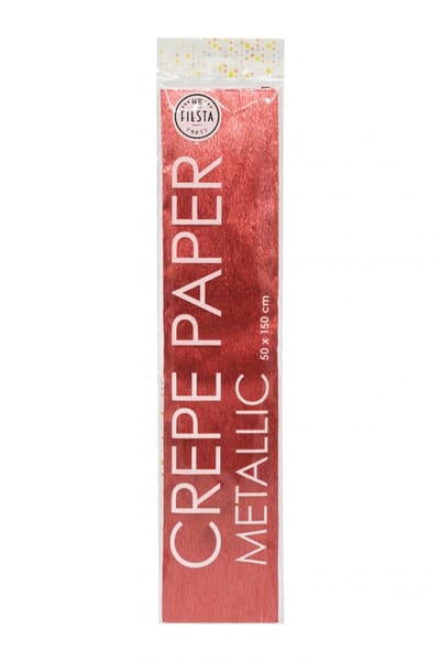 Crepe papier Metallic rose goud 150x50 cm