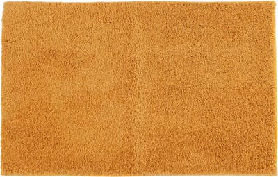 Tendance Badmat microfiber - hoogpolig - mostergeel - 50x80 cm - absorberend - badkamer - antislip - zacht