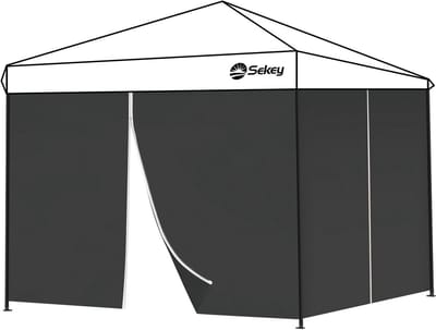 Set van 2 Zijwanden voor Partytent 3x3m met Raam en Deur - Waterdicht en Winterbestendig