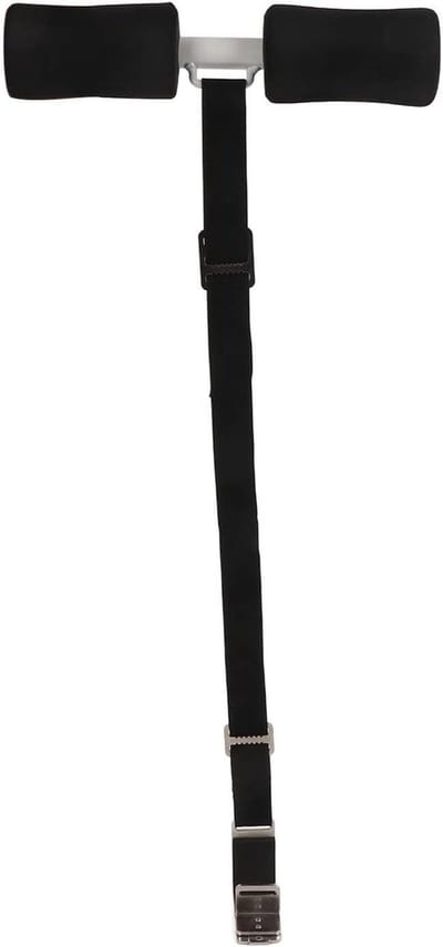 Sit-ups Bar - Buikspier Trainer - Thuis Fitness - Verstelbaar Lichtgewicht - 30 cm Buislengte - Zwart