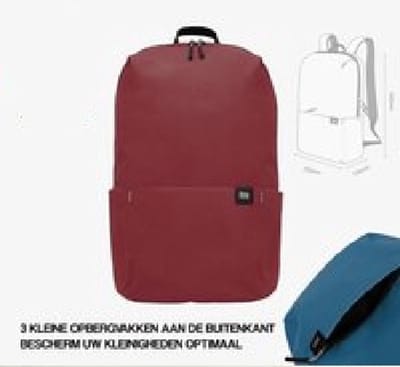 Xiaomi Rugzak Backpack Bordeaux - b225 x h340 x l130 mm