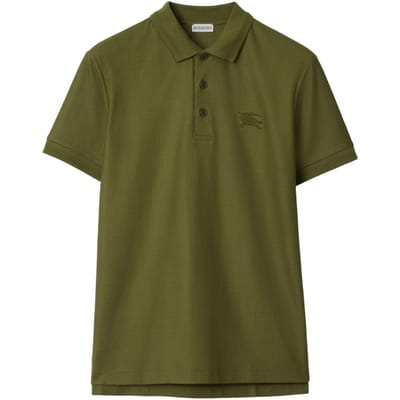 Burberry Eddie Ekd Olijfgroene Poloshirt