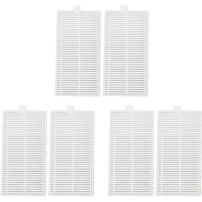 6 stuks Robotstofzuiger ABS Filters voor Midea V10 V12 W11 Perfecte Pasvorm Robotstofzuiger white